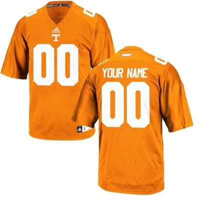 Men%27s Tennessee Volunteers Customized Replica Orange Football Jersey->customized ncaa jersey->Custom Jersey